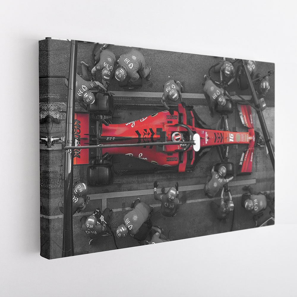 Formula 1 Pit Stop Canvas Art