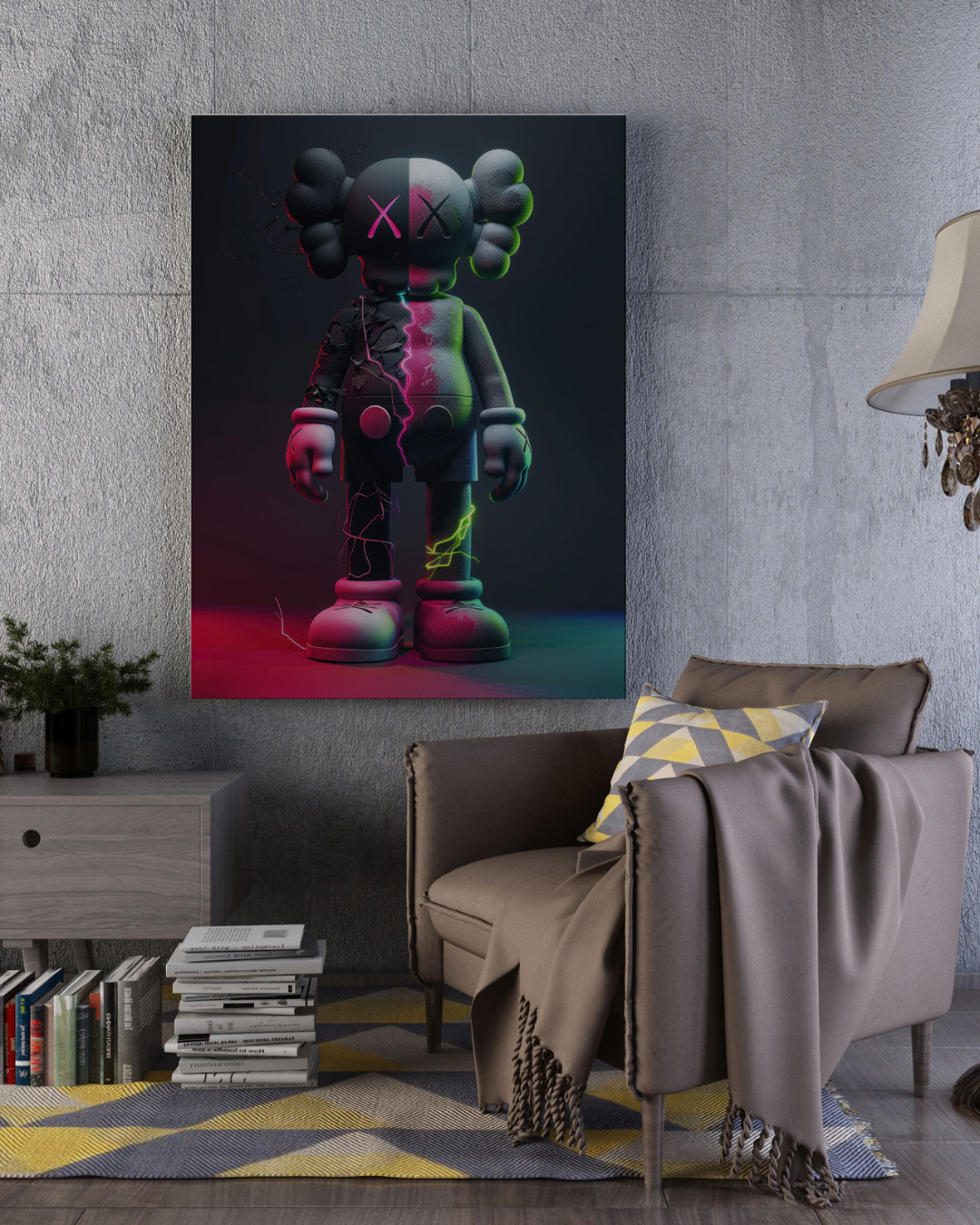 KAWS Companion Wall Canvas