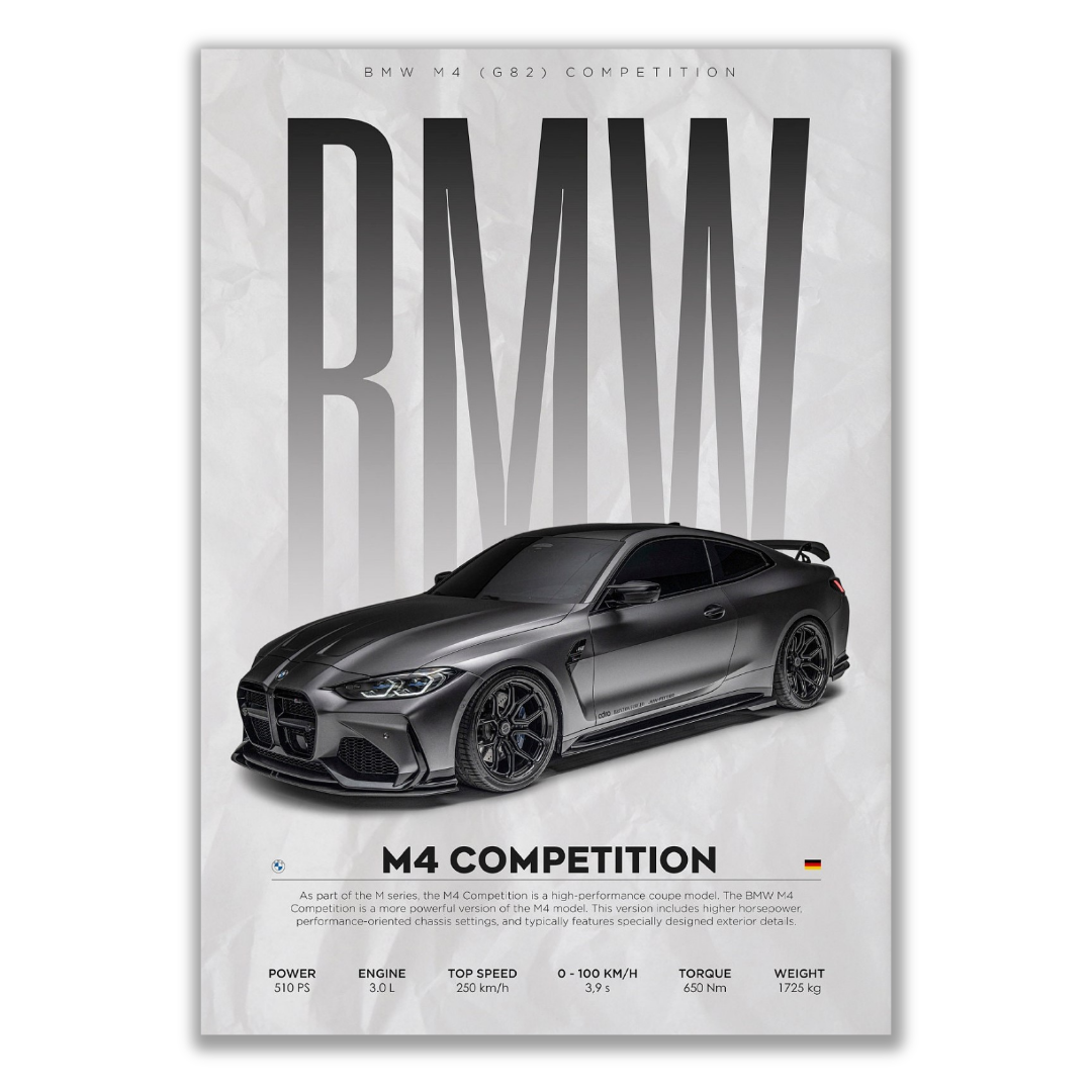 BMW M4 Competition Canvas