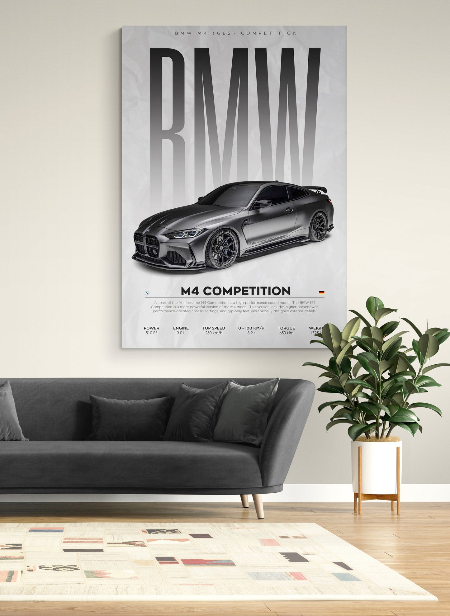 BMW M4 Competition Canvas