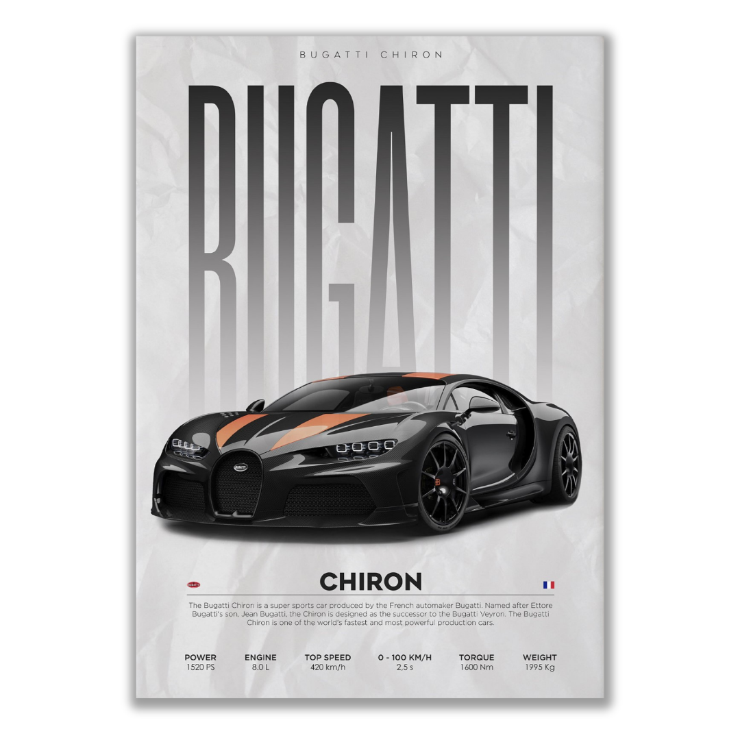 Bugatti Chiron Canvas