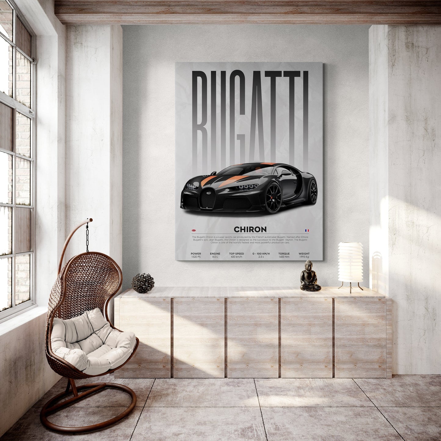 Bugatti Chiron Canvas