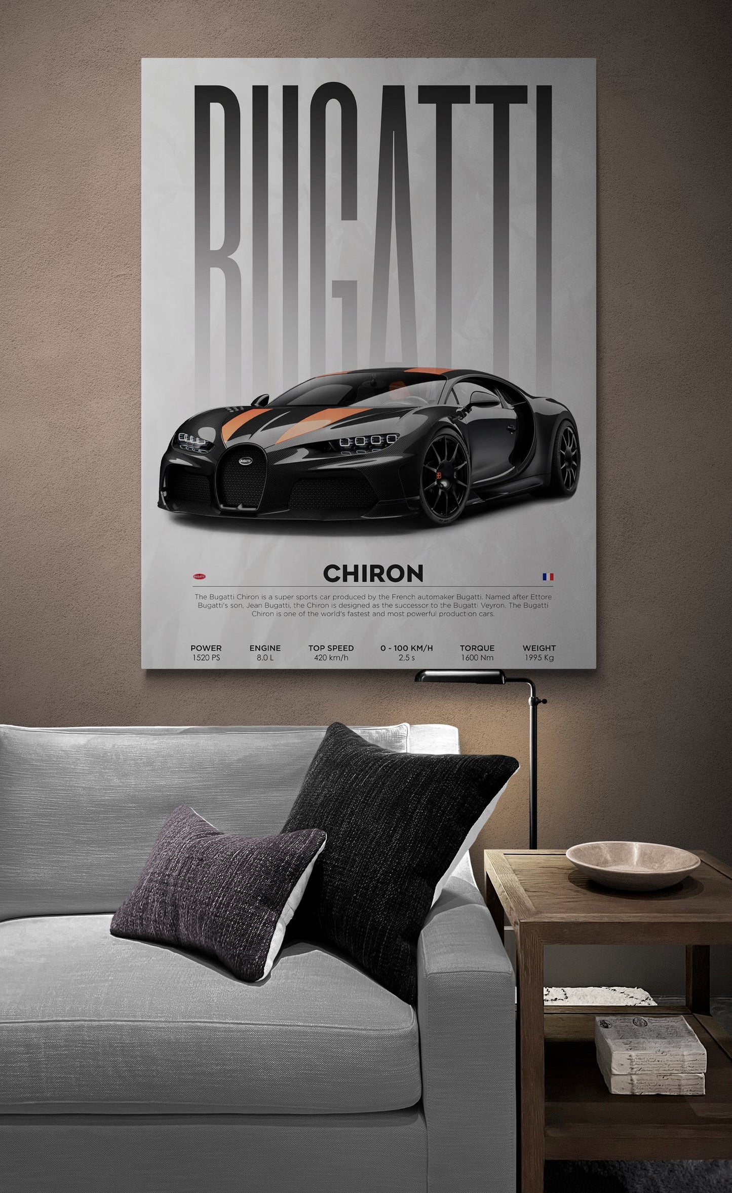 Bugatti Chiron Canvas