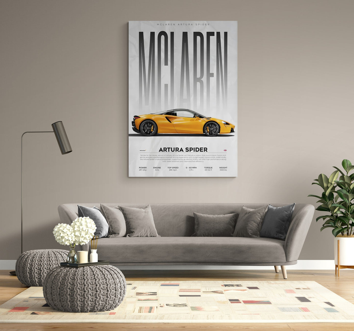 McLaren Artura Spider Canvas