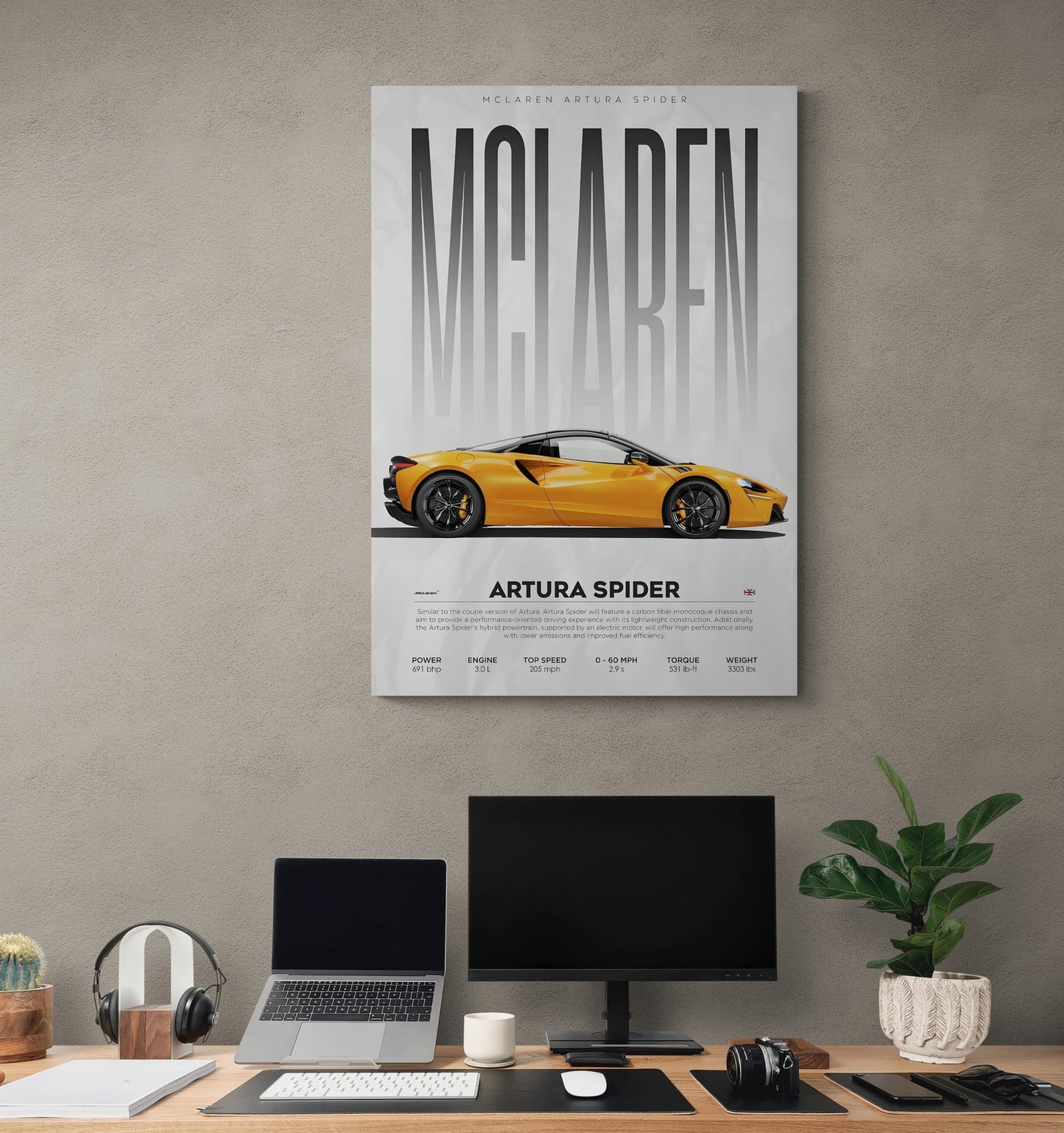 McLaren Artura Spider Canvas