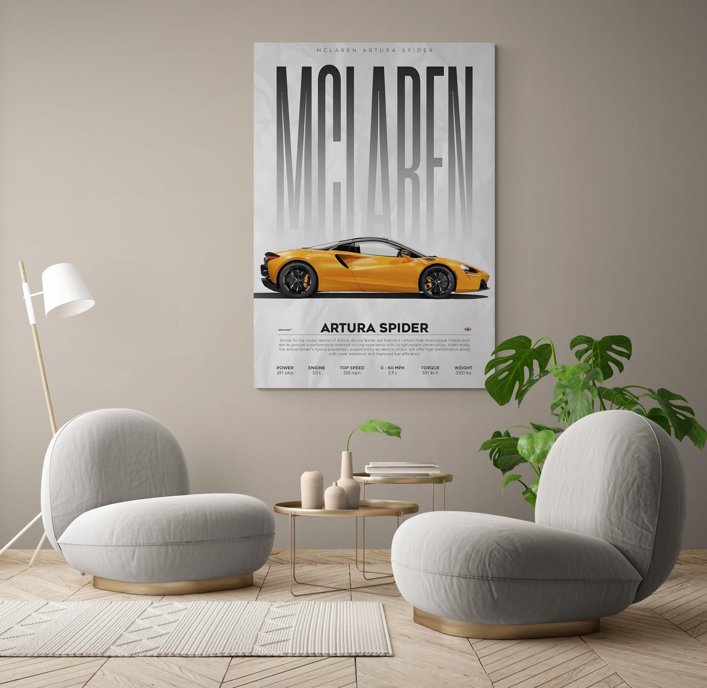 McLaren Artura Spider Canvas