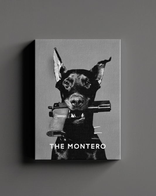 The Montero Doberman Canvas