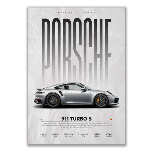 Porsche 911 Turbo S Canvas